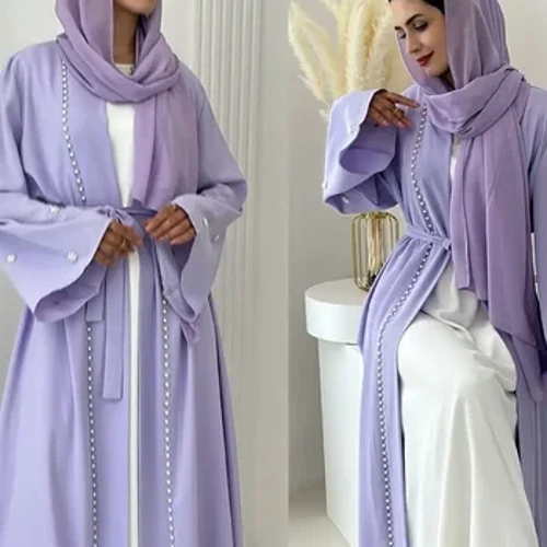 Ramadan Offener Muslim Kimono Abaya Dubai Türkei Islam Arabische Abayas für Frauen Kleid Kebaya Robe Femme Musulmane Kaftane