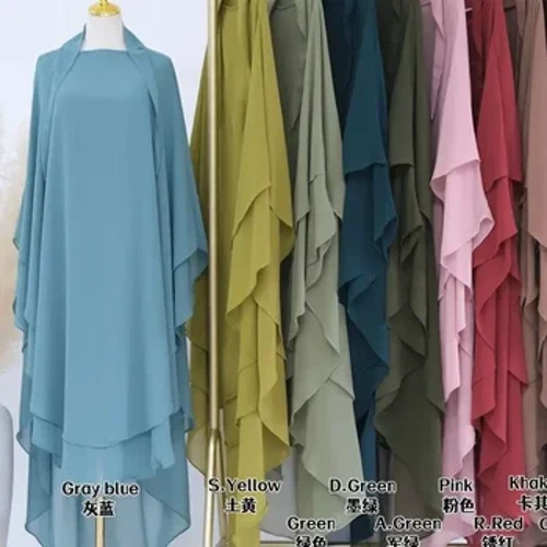 Ramadan Khimar Abaya An Araib Shádach An Tuirc Ioslam Hijab Moslamach Éadaí Urnaí Abayas Do Mhná Kebaya Robe Femme Musulmane