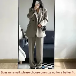 Fashionable Casual Loose-fit Slimming Women's Western-style Clothes Suit Jacket Pants Set Para sa Spring/Autumn 2023