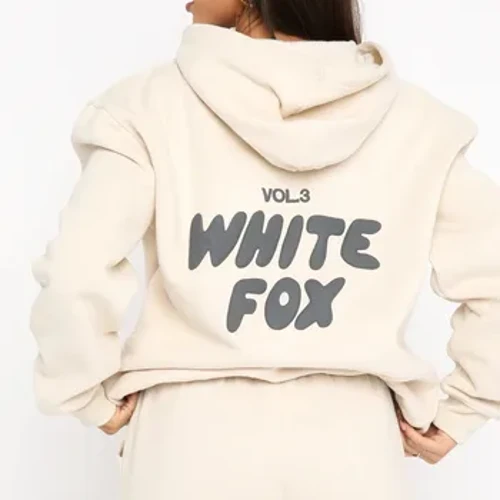 Huruf Dicetak Fleece Hoodies dan Pinggang Tinggi Celana Setelan Musim Dingin Musim Semi Kasual Longgar Fashion 2 Piece Set Pakaian Latihan Yg Hangat 2024