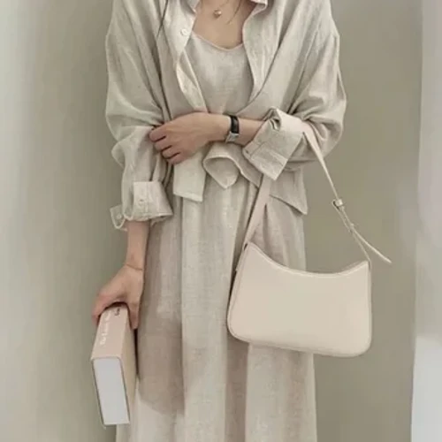 Tötänleýin aýal geýim eşigi 2023 Jynsy gaty Midi A setirli köýnekler Uzyn ýeňli ýeke göwüsli toplar Tomus Elegant Lady 2 bölek toplumy