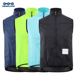 KEMALOCE Gilet Ciclism Vânt Bleumarin Bărbați 2023 Gilet pentru Bicicletă fără mâneci Negru Ușor în aer liber Rezistent la vânt MTB Sport Vest
