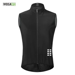 WOSAWE, reflektierende Fahrradweste, Netz, winddicht, leicht, Ciclismo, MTB, Fahrrad, ärmelloses Trikot, atmungsaktive Kleidung, Fahrradweste