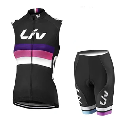 Phụ Nữ LIV Đi Xe Đạp Áo Vest Quần Short Bộ Mùa Hè Thoáng Khí Nữ Tay Ngắn Đi Xe Đạp Quần Áo Nhanh Khô MTB Xe Đạp Đi Xe Đạp Quần Áo Phù Hợp Với
