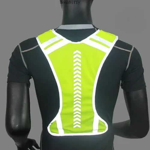 Fremhæv Refleksstropper Natarbejde Sikkerhed Løb Cykling Sikkerhed Refleksvest Reflekterende sikkerhedsjakke med høj synlighed