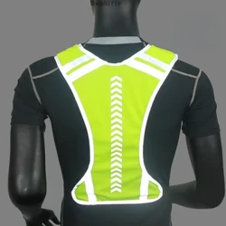 Fremhæv Refleksstropper Natarbejde Sikkerhed Løb Cykling Sikkerhed Refleksvest Reflekterende sikkerhedsjakke med høj synlighed