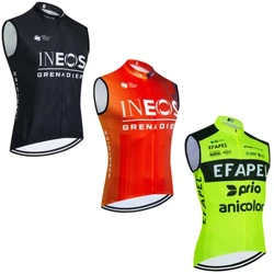 Fluor EFAPEL 2024 INEOS Txirrindularitza Taldeko maillota lehortze azkarra Errepideko Bizikleta txalekoa Haize-jalekoa Gizonezkoen Udako Ropa Ciclismo Bizikleta Kamiseta