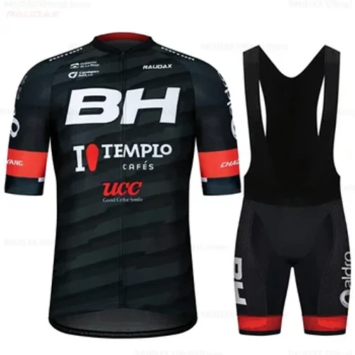 Tim BH Set Jersey Bersepeda Lengan Pendek, Pakaian Sepeda, Maillot Sepeda, Celana Pendek Bib, Rompi, Sepeda Gunung Ciclismo Musim Panas 2024