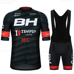 Tim BH Set Jersey Bersepeda Lengan Pendek, Pakaian Sepeda, Maillot Sepeda, Celana Pendek Bib, Rompi, Sepeda Gunung Ciclismo Musim Panas 2024