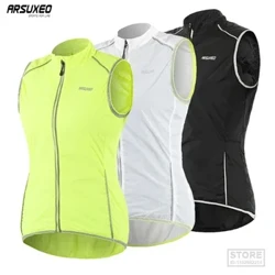 ARSUXEO Fa'atama'ita'i Cycling Vest Pro Savili e leai se lima e leai ni ta'aloga i fafo o le uila uila pasika Jersey tamo'e savaliga fa'afofoga ofu 18v5