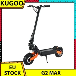 Kugoo G2 Max scútar leictreach foldable 10 boinn neomatach orlach 1500W mótair E-scútar 48V 21AH ceallraí 55km/h uasluas 80km raon