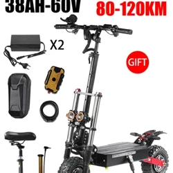 6000W Dual Motor Pakeke Off-Road S3Electric Scooter 60V-21700 Battery 120KM Range 400kg Max Load Hydraulic Brake 3-5 Day Delivery