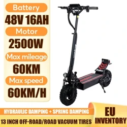 Sgwter Trydan Q30 2500W Modur Annheg 48V 16Ah Batri Plygadwy Sgwteri Symudedd Dinas Intelligent 11 Effaith Gwrth-Ymladd