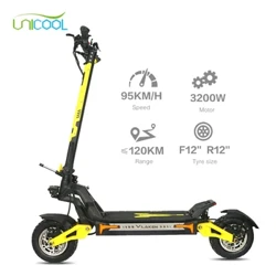 Pxid G4 3200W Sgwter Trydan Oddi ar y Ffordd Oedolion Modur Deuol Brêc Hydrolig Plygadwy Teiars 12 modfedd Cyflymder Uchaf 95KM/H 35AH-60V