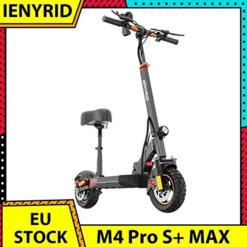 IENYRID M4 PRO S+ MAX Sgwteri Trydan Teiars Niwmatig Oddi ar y Ffordd 10 Modfedd 800W Modur 45km/h Cyflymder Uchaf 48V 20Ah Batri gyda Sedd