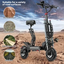 Elektroroller IENYRID IE-ES20 2400 W Doppelmotor 48 V 20 Ah Aluminiumbatterie E-Scooter mit dicken Reifen Gelände-Elektroroller für Erwachsene