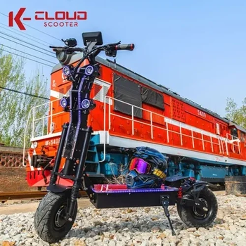 ʻElua mau kaʻa 10000W Kiʻekiʻe Uila Scooter 14 ʻīniha Ka nui o nā huila ma waho o ke alanui 72V-40AH Panasonic Brand Battery ʻoi loa ka wikiwiki 120KM/H