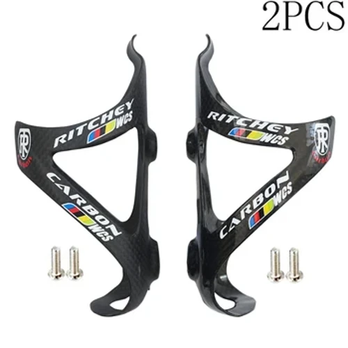 2PCS Rothar Rothar Snáithín Iomlán Carbóin Cage Buidéal Uisce MTB Sealbhóir Buidéal Rothar Bóthair Trealamh Rothaíochta Ultra Éadrom Neamhlonrach / Snasta