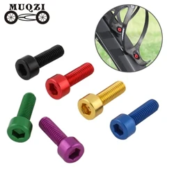MUQZI 2pcs Bizikleta Botilako Kaiola Torlojuak m5 Ultra-Arinak Aluminiozko Euskarri Torlojuak MTB Errepideko Bizikleta Osagarriak