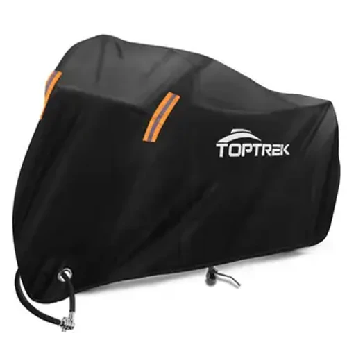 Toptrek velosipēda pārsegs 210T augstas kvalitātes velosipēda aizsargs, daudzfunkcionāls lietus sniega putekļu ūdensnecaurlaidīgs aizsargpārklājs jebkuriem laikapstākļiem