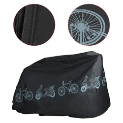 Vandtæt cykelcover Polyester Beskytter Mod Sol Regn Støv Grå Sort 180g 200*100 CM Elbil Cykeltilbehør
