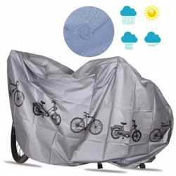 Cykel Vattentät regntäcke 200x100 cm utomhusskydd Mountain Bike Cover Lätt bärbar cykelskyddsutrustning