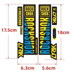 2PCS Front Fork Sticker Mountainbike Front Shock Absorber Change Sticker Waasserdicht Sticker