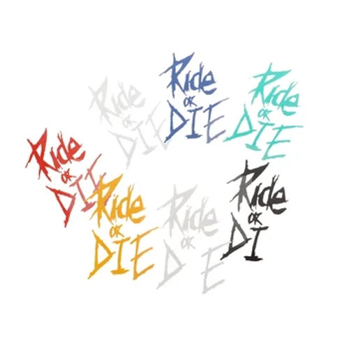 Autocolant pentru cadru de biciclete Ride Or Die Autocolant pentru tubul superior Autocolante pentru biciclete Autocolante decorative pentru cadru Autocolante pentru biciclete Decal pentru biciclete 1buc