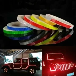 1cm * 8m Bizikletentzako eranskailuak Zinta islatzaile fluoreszentea MTB Bizikleta Bizikleta zerrendak Txirrindularitza MTB Zintak Bizikleta Kaskoa Motozikleta Scooter