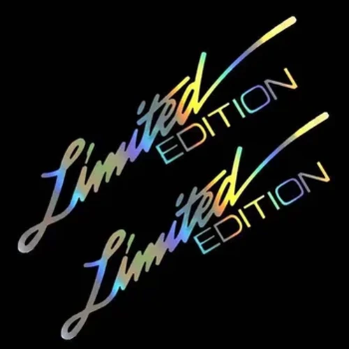 Bicycle Stickers Laser Stickers LIMITED EDITION Englesch Bréif Auto Front Decor Reflektive Decal Styling Sticker Decals 16*4cm