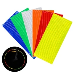 Cycling Decor Cycling MTB Bike Rad Sticker Reflektéierend Strip Reflektor Tape Fluorescent Bicycle Sticker