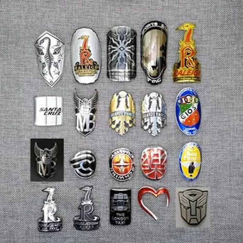 Aluminiumlegierung Bike Head Badge Decals Sticker FIR Ebike Scooter BMX Klappbar Bicycle MTB Bike Frame Sticker