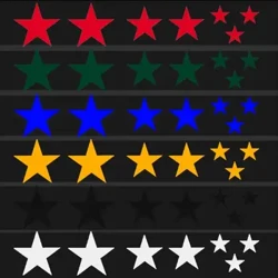Mountain Bike Reflektiv Sticker Frame Wheel Rim Sticker Fluorescent Stars Bicycle Reflector Decal Accessories