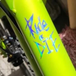 1/2/3pc MTB Bike Frame Sticker Ride or Die Top Tube Sticker Decal Uila teuteu Fa'aigoa Fa'aigoa Fa'ailoga uila Fa'ailoga uila.