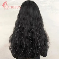 DUTRIEUX Water Ripple Synthetic V-foliga Fa'aopoopo Fa'aulu Fa'apena Wig 4 Kipi I Fa'atama'ita'i lauulu Wig Vaega Uuli Enaena