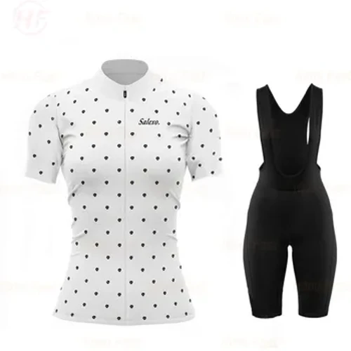 Conjunto de Jersey de Ciclismo para mujer, ropa de Ciclismo de montaña al aire libre, pantalones con pechera transpirables, novedad de 2023