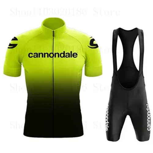Cannondale Summer Sports Team 2023 Velosipēdu apģērbs Elpojošs vīriešu riteņbraukšanas krekls ar īsām piedurknēm MTB velosipēda šorti Ciclismo