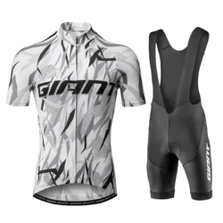 2023 Yangi Velosiped Jersi GIANT Maillot Ciclismo Hombre Velosiped ko'ylagi Bib qisqa velosiped formasi to'plami Erkaklar velosiped kiyimlari Ciclismo