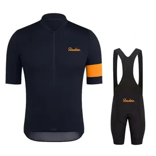 Raudax erkaklar qisqa yengli velosport formalari Ropa Ciclismo Hombre yozgi velosiped kiyimi triatlon bib shortilari kostyumi velosiped formasi