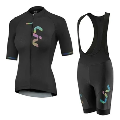 LIV Team Kvinnor Cykelkläder Cykeltröja Set Kvinna Ciclismo Tjej Cykel Fritidskläder Landsvägscykel Haklapp Kort byxskydd Ciclismo