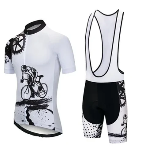 2021 Mới Đi Xe Đạp Áo Có 20D Quần Short Yếm MTB Đồng Phục Xe Đạp Quần Áo Nhanh Khô Xe Đạp Bộ Nam Tay Ngắn chu Kỳ Phù Hợp Với