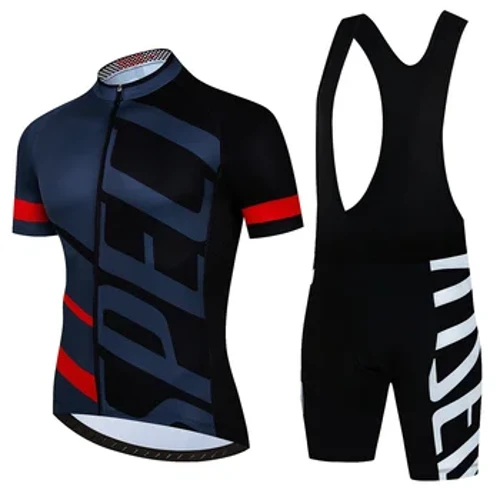 Năm 2023 Áo Ngắn Tay Nam Bộ Ropa Ciclismo Hombre Mùa Hè Đi Xe Đạp Quần Áo Ba Môn Phối Hợp 19D Gel Yếm Quần Short Phù Hợp Với Xe Đạp đồng Nhất