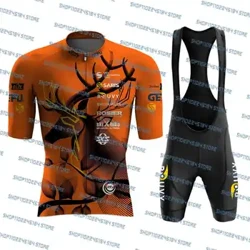 2024 Saris Rouvy Áo Đi Xe Đạp Yếm Bộ Ngắn Completeo Xe Đạp Đường Bộ Quần Áo Đầm Phù Hợp Với Xe Đạp Áo Sơ Mi