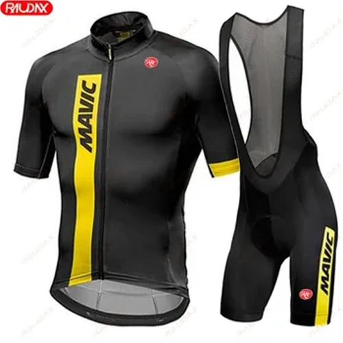 RX MAVIC 2024 Mùa Hè Mới Nam Đi Xe Đạp Bộ Đường Xe Đạp Thoáng Khí Yếm Tay Ngắn Quần Short Xe Đạp Hút Ẩm Áo