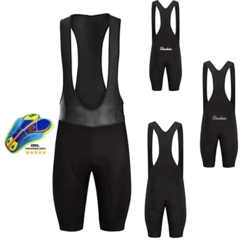 Quần short yếm đi xe đạp Raudax 2022 Đội thể thao nam MTB Đi xe đạp Quần short yếm màu đen Quần short đi xe đạp nữ Quần short chạy bộ thể thao