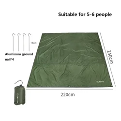 Zelt Tarp Reen Sonn Schied Hängmatten Ënnerdaach Camping Survival Sonn Ënnerdaach Picknick Markise Cover Waasserdicht Out Wandern Accessoiren
