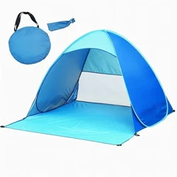Automatisches Instant-Strandzelt, Outdoor-Strandschatten, Sonnenschutz, Zeltüberdachung, Outdoor-Camping, Wandern, Angelausrüstung