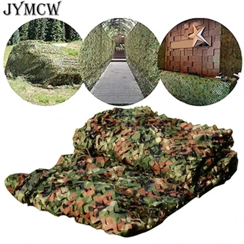 1,5 x 3 m / 2 x 10 m jaht Sõjaväe kamuflaaživõrgud Metsaarmee väljaõpe Camo võrk Autokatted Telk Varjupaik telkimine Päikesevarju