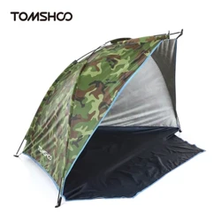2 Persounen Camping Zelt Single Layer Outdoor Zelt Anti UV Strand Zelter Sonn Ënnerdaach awning Schied fir Fëscherei Picknick Park