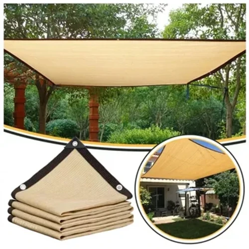 Outdoor Patio Sonneschutz Segel, Rechteck Gaart Sonneschutz Net, Balkon Net, Anti-UV Ënnerdaach, Markis Auto Canopy, Summer